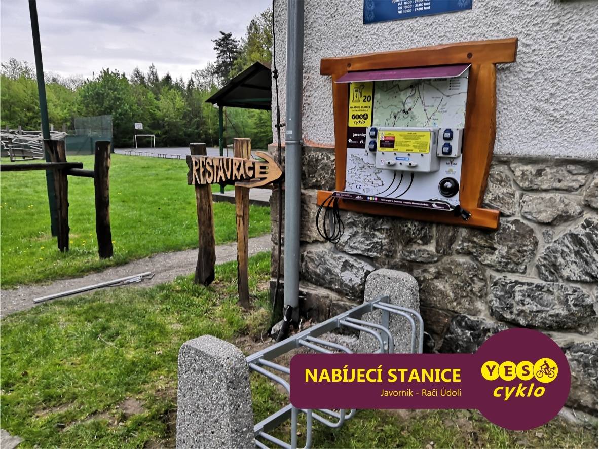 Stacja ładowania rowerów elektrycznych - Račí Údolí