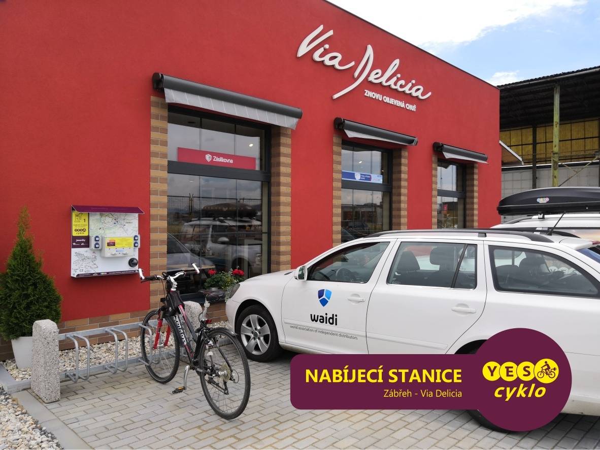 Nabíjecí stanice pro elektrokola - Via Delicia