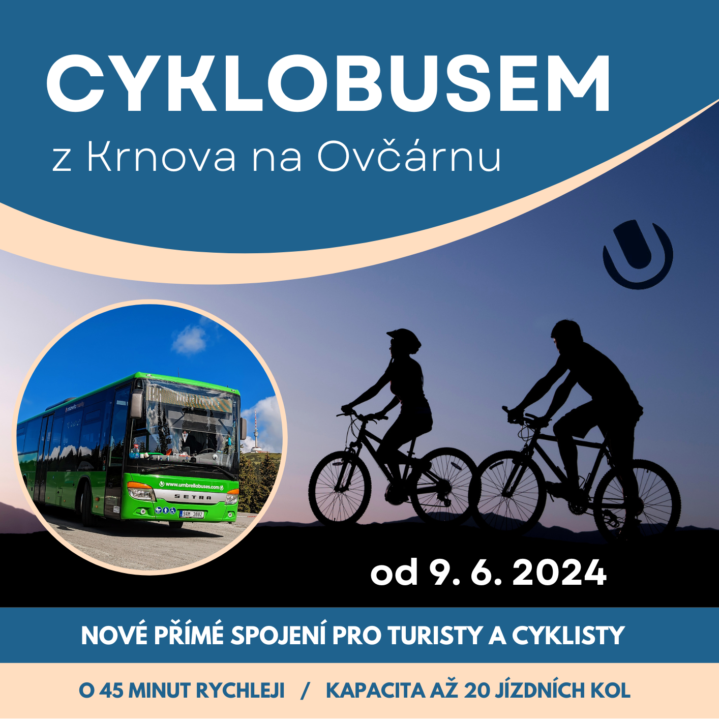 Cyklobus Krnov - Vrbno pod Pradědem - Karlova Studánka - Hvězda - Ovčárna