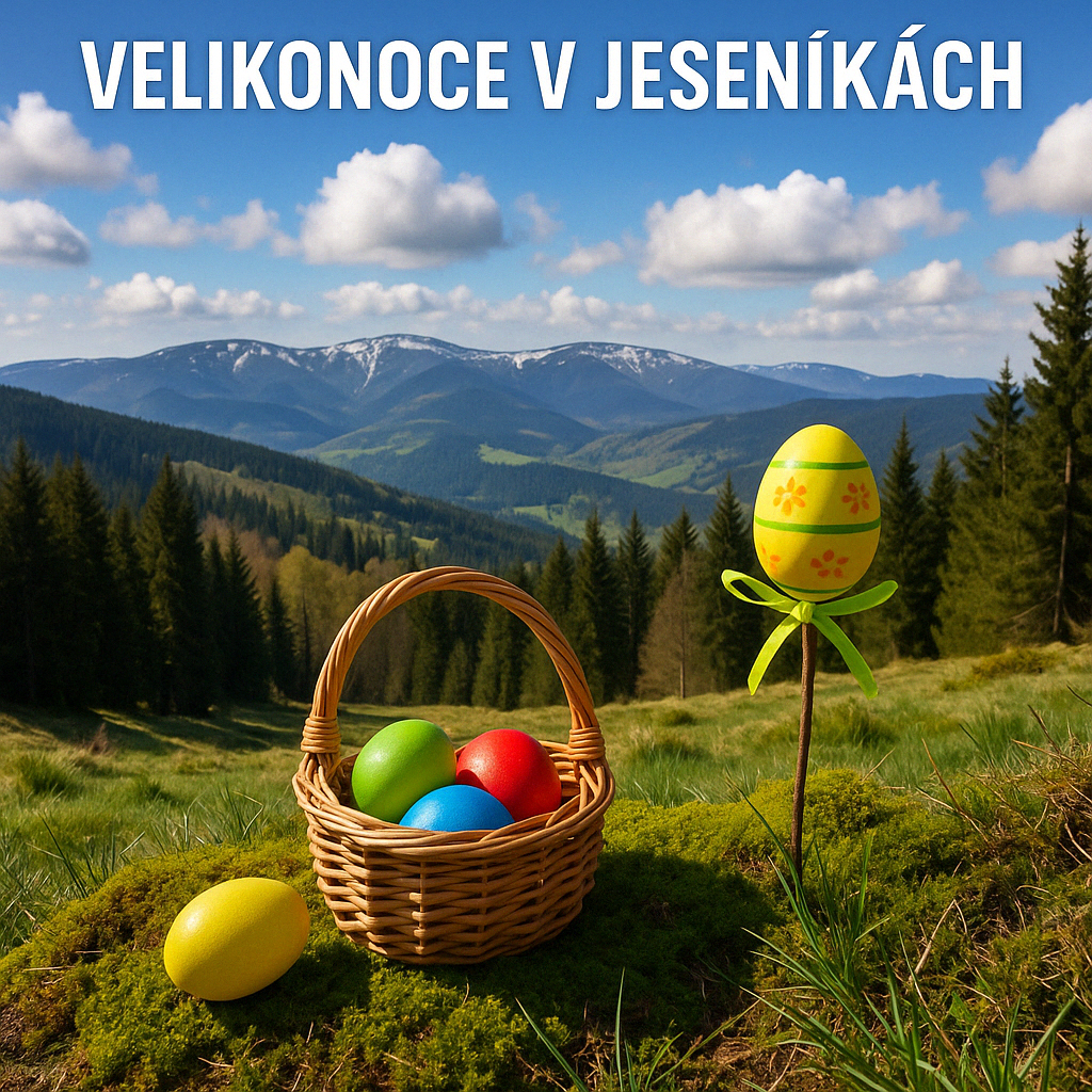 Jeseníky Easter. Go to the castle and the bike park