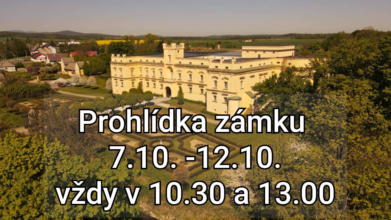 Zámkem ve Slezských Rudolticích vás kastelán provede každý den