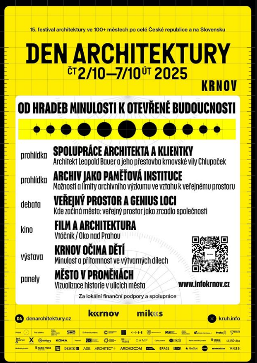 Den architektury v Krnově přinese prohlídky, přednášky i filmy