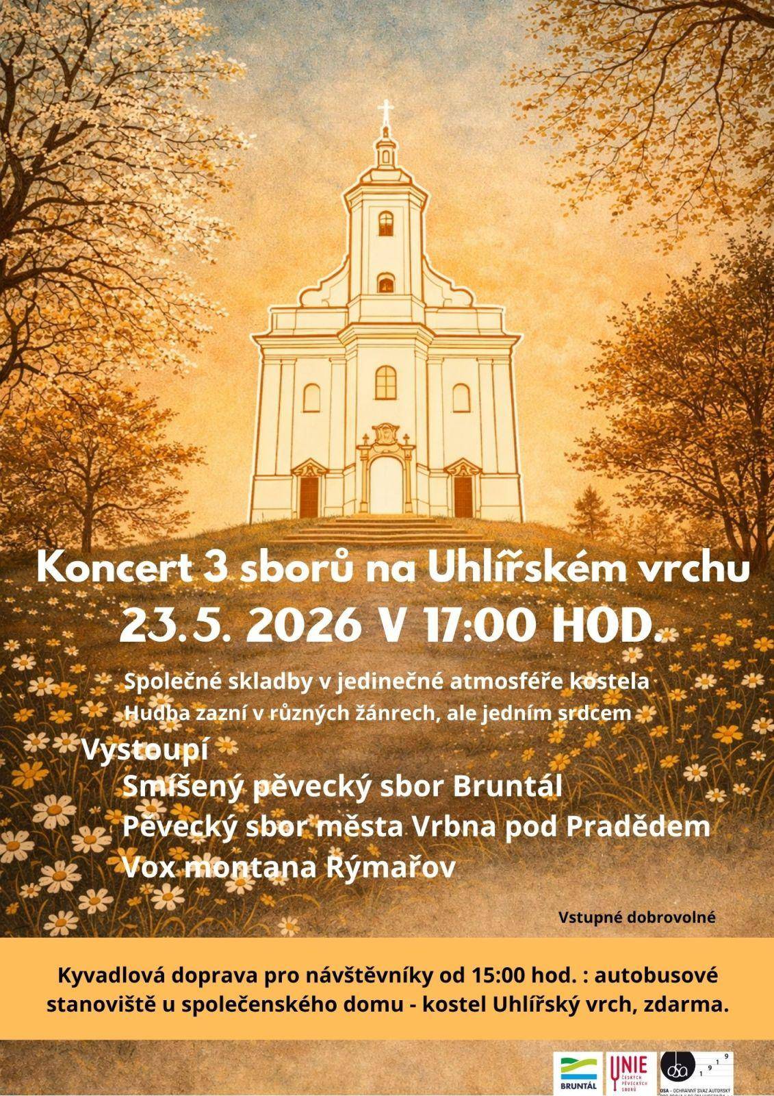 Koncert v kostele na Uhlířském vrchu