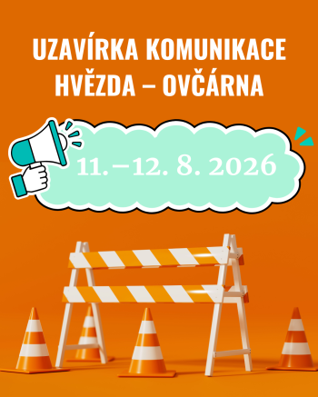 Uzavírka komunikace mezi Hvězdou a Ovčárnou