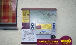 Nabíjecí stanice pro elektrokola - Restaurace Zátiší Karlov