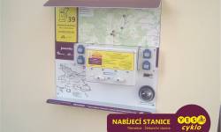 Nabíjecí stanice pro elektrokola - ŽST Třemešná ve Slezsku