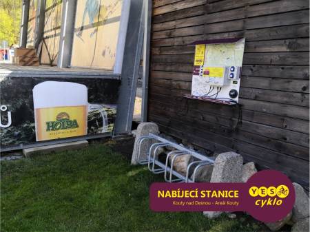 Nabíjecí stanice pro elektrokola - Areál Kouty