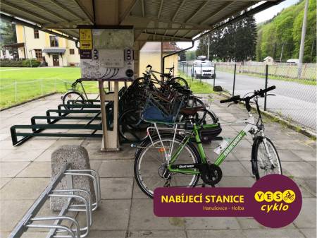 Nabíjecí stanice pro elektrokola - Holba Hanušovice
