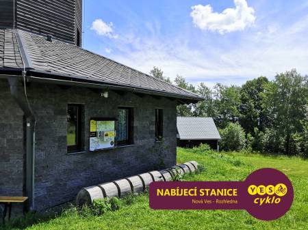 Nabíjecí stanice pro elektrokola - Rozhledna Nová Ves