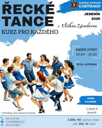 KURZ ŘECKÝCH TANCŮ JESENÍK 2026