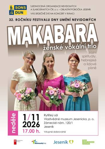Koncert ženského pěveckého vokálního tria MAKABARA