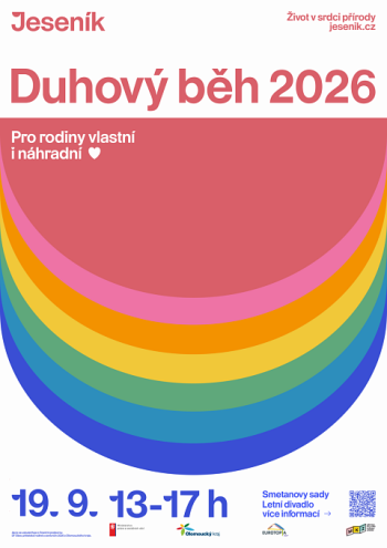 Duhový běh města Jeseník pro rodiny vlastní i náhradní 2026