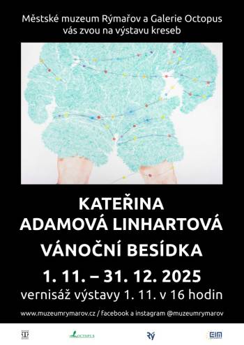Výstava kreseb Kateřiny Adamové Linhartové s názvem Vánoční besídka