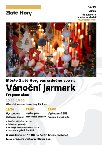VÁNOČNÍ JARMARK ZLATÉ HORY