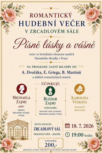 ROMANTICKÝ VEČER V ZRCADLOVÉM SÁLE