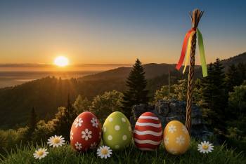 Hudební pecky, velikonoční nálada i trocha toho sněhu